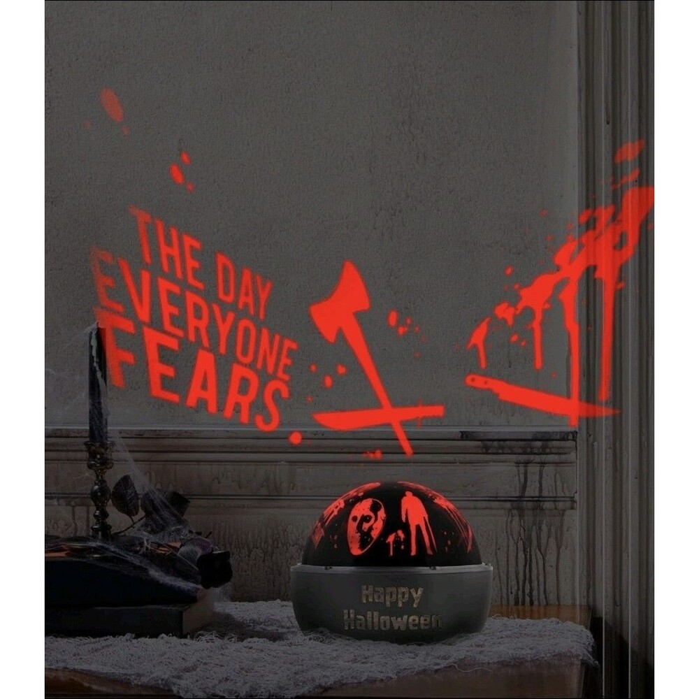 Friday the 13th Jason Voorhees LED Rotating Shadow Lights Projector By Gemmy NEW